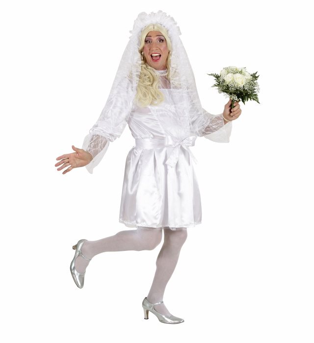 [8920S] "MARIEE MÂLE" (robe, ceinture, couvre-chef avec voile)