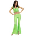 "SAMBA DE JANEIRO" en élasthanne (top et pantalon couleur vert fluorescent)