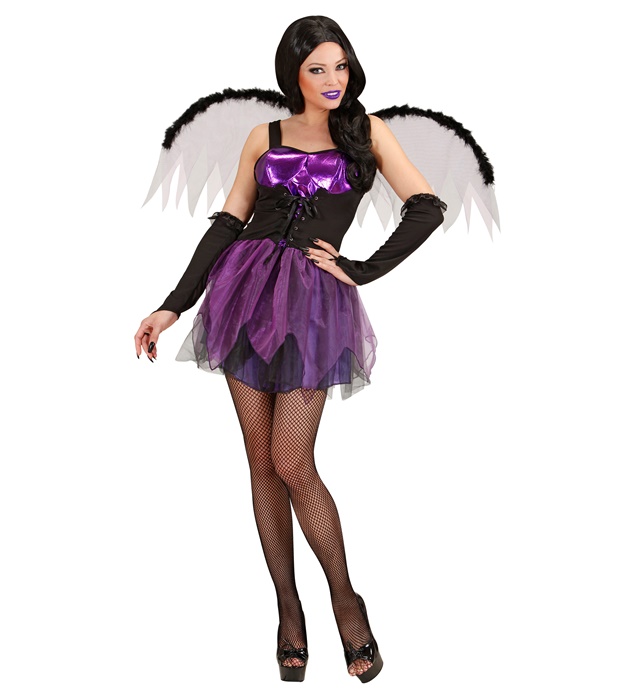 "FEE GOTHIQUE" (robe, ailes, gantssans doigts)