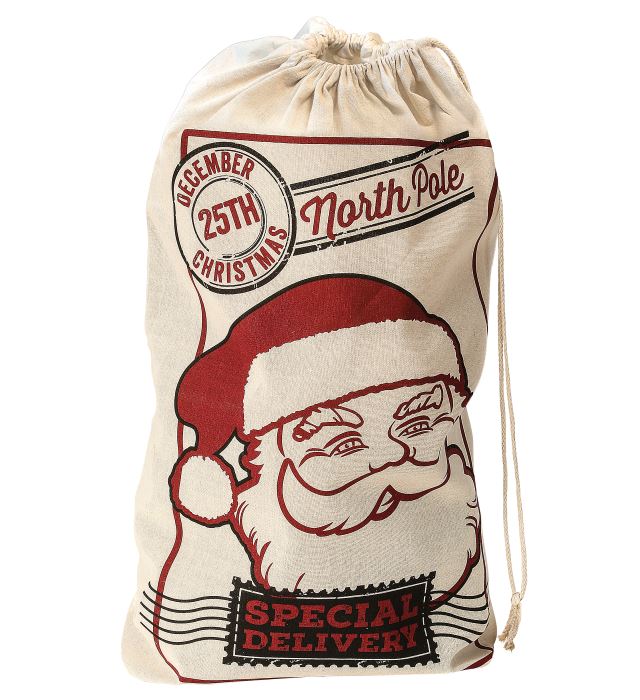 [01339] "SAC PERE NOEL" en jute 50x80 cm