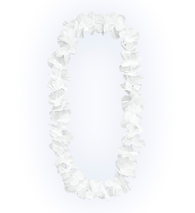 "COLLIER HAWAIEN BLANC"