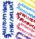 "COLLIER HAWAÏEN D'UNE SEULE COULEUR" 6 coul.