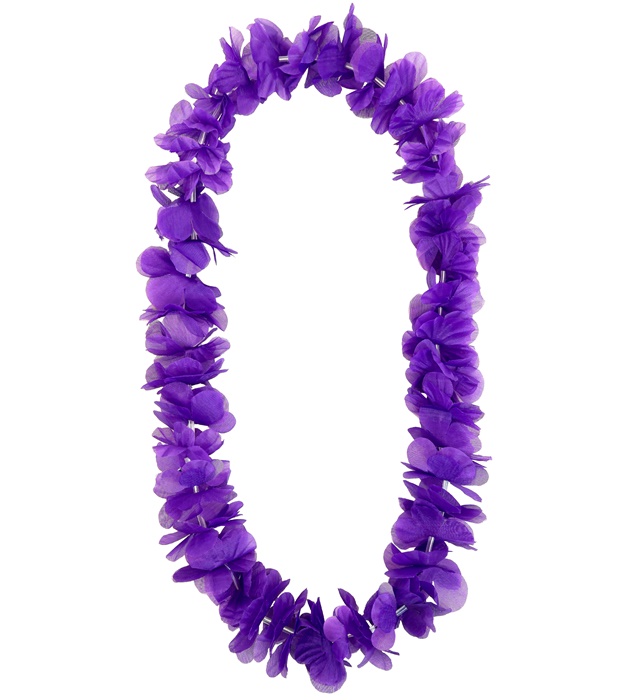 "COLLIER HAWAÏEN VIOLET"