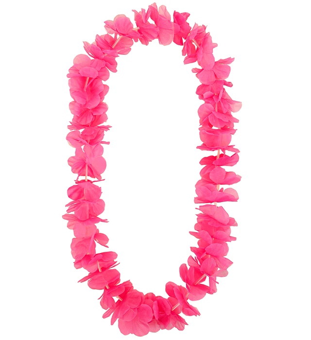 "COLLIER HAWAÏEN ROSE"
