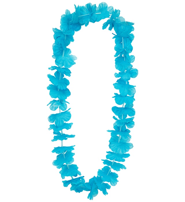 "COLLIER HAWAÏEN BLEU CLAIR"