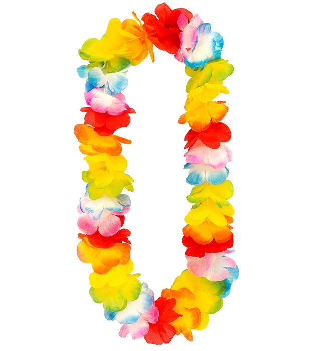 "COLLIER HAWAÏEN EN COULEURS DIFFERENTES LUXE"