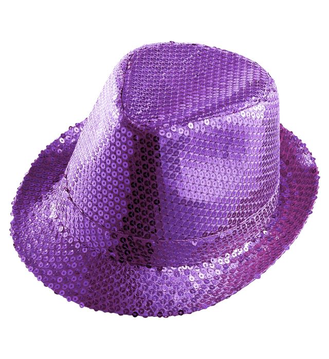"FEUTRE PAILLETE' VIOLET FLUO"