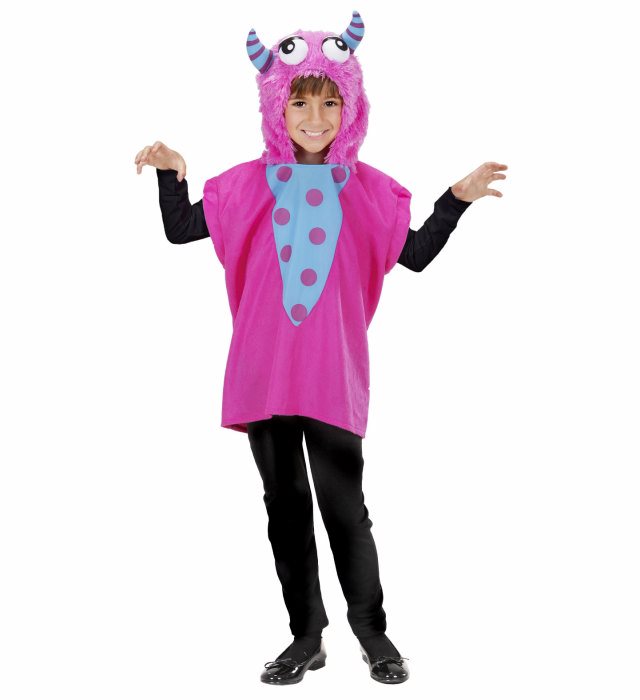 [9299K] "TUNIQUE A CAPUCHE MONSTRE ROSE"