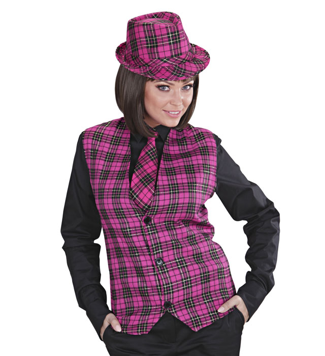 [9312P] "VESTON ROSE TARTAN" (M)