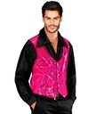 "GILET EN PAILLETTES ROSE" Homme