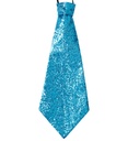 "CRAVATE LUREX TURQUOISE" avec élastique