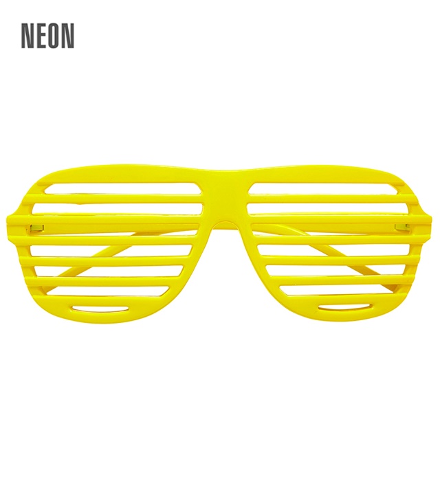 [01357] "LUNETTES A OBTURATEUR JAUNE FLUO"