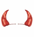 "EPINGLE CORNES ROUGES EN PAILLETTES"