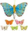 "BOÎTE DE 12 EPINGLES PAPILLON" ass. en 6 coul.
