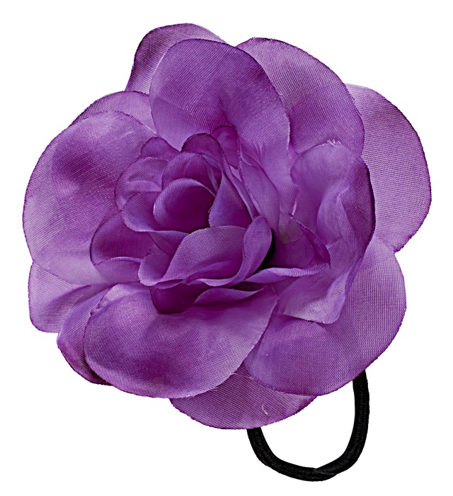 "FLEUR VIOLET POUR LES CHEVEUX AVEC ELASTIQUE"