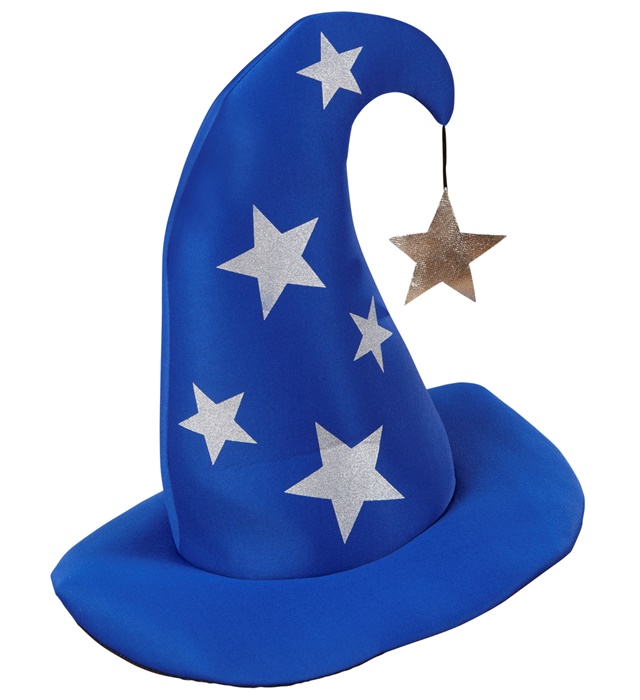 "CHAPEAU MAGICIEN AVEC ETOILES"