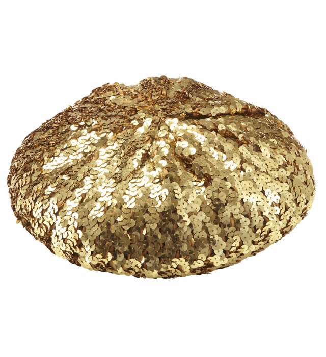 [9441G] "BERET BASQUE OR AVEC PAILLETTES"