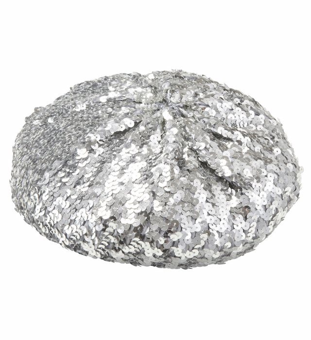 [9442S] "BERET BASQUE ARGENT AVEC PAILLETTES"