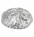 "BERET BASQUE ARGENT AVEC PAILLETTES"
