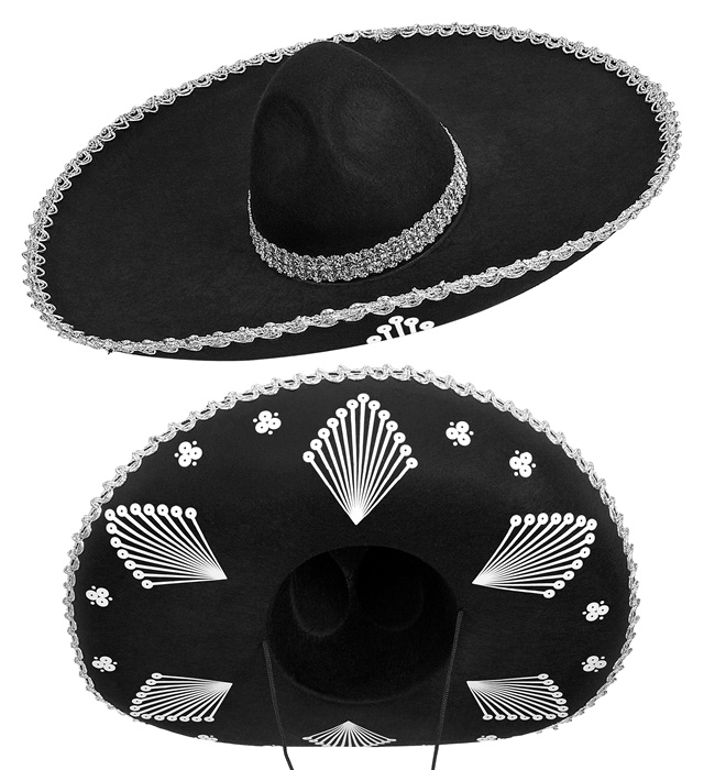 "SOMBRERO" en feutre - 57 cm