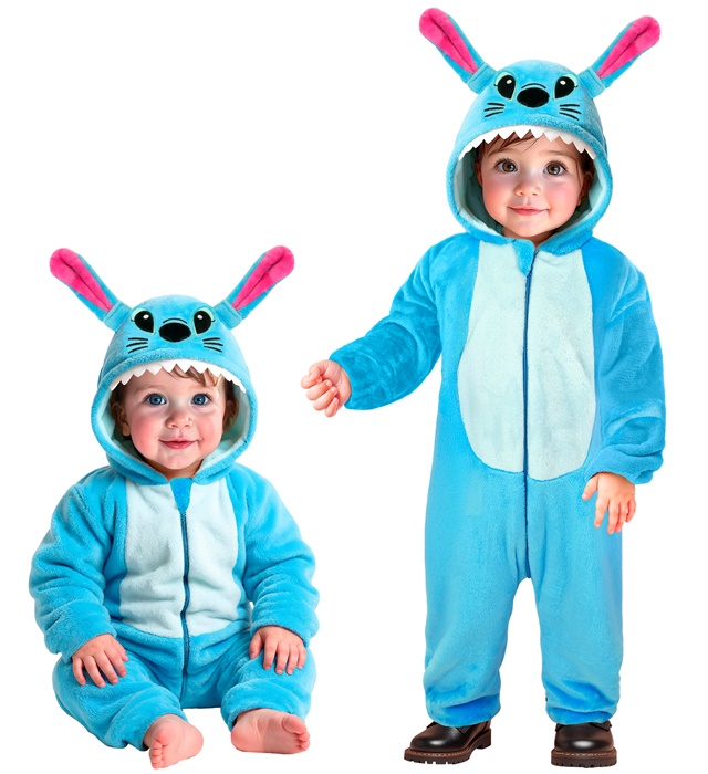 "MONSTRE EN VELOURS DOUX" (combinaison à capuche)