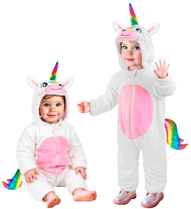 "LICORNE EN VELOURS DOUX" (combinaison à capuche)