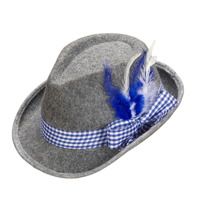 "CHAPEAU BAVAROIS AVEC PLUMES" en feutre