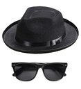 "BLUES MAN" (chapeau, lunettes)