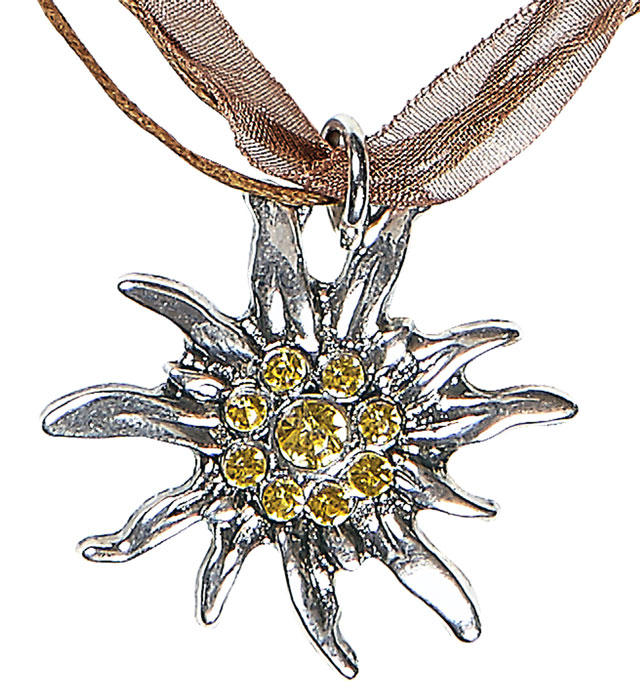 "COLLIER EDELWEISS EN STRASS"