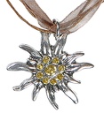 "COLLIER EDELWEISS EN STRASS"