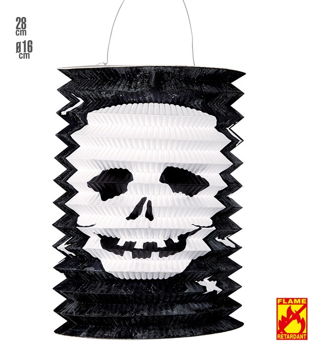 "LANTERNE SQUELETTE" Ø 16 cm - h 28 cm - retardateur de flamme
