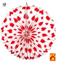 "LAMPION COEURS ROUGES" Ø 36 cm - retardateur de flamme