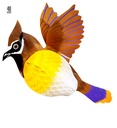 "OISEAU NID D'ABEILLE" 40 cm