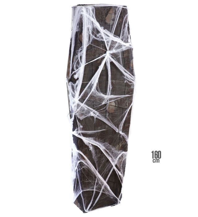 "CERCUEIL AVEC GAZE ET TOILE D'ARAIGNEE" 160 cm
