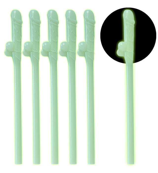Set de "6 PAILLE ZIZI PHOSPHORESCENTE"