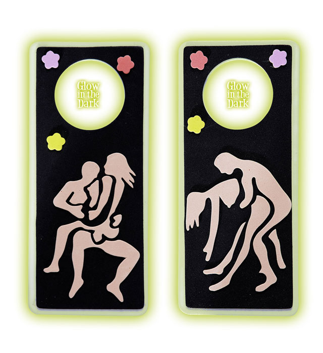 [9641P] "PANNEAU DE PORTE PHOSPHORESCENTE"2 styles