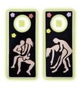 "PANNEAU DE PORTE PHOSPHORESCENTE"2 styles