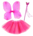 "FEE MAGIQUE" Lilas (tutu, ailes, baguette magique)