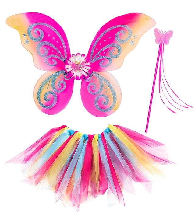 "FEE FANTAISIE" (tutu, ailes, baguette magique)