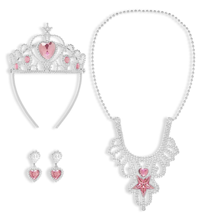 [96560] "SETDE BIJOUX PRINCESSE" (tiare, collier, boucles d'oreilles)