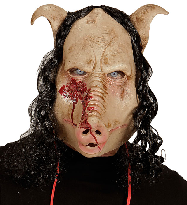 "MASQUE TETE COMPLETE COCHON DE CHARCUTERIE"