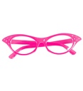 "LUNETTES ROSES ANNEES 50 AVEC STRASS"