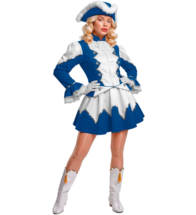[96771] "MAJORETTE" (veste, jupe avec jupon, couvre-bottes, chapeau) (S)