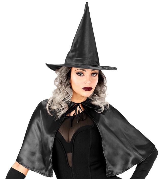 SORCIERE (petite cape, chapeau)