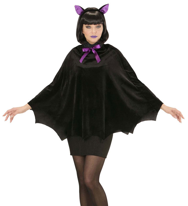 CHAUVE SOURIS (poncho avec oreilles)
