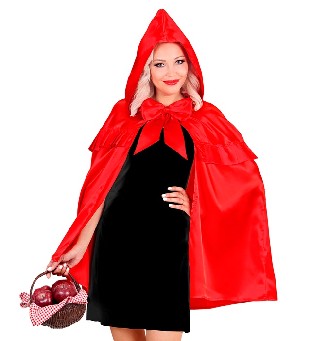 "CHAPERON ROUGE" (cape à capuche) - 80 cm