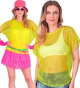 "CHEMISE À MAILLE JAUNE FLUORESCENT"