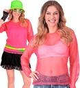 "CHEMISE À FILET ROSE FLUORESCENT"