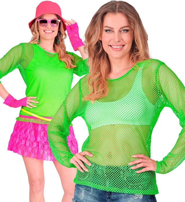 [97005] "CHEMISE À FILET VERT FLUORESCENT" (XXL)