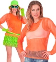 "CHEMISE À FILET ORANGE FLUORESCENT"